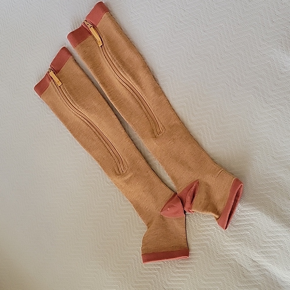 Zipper Boot Socks - Pair